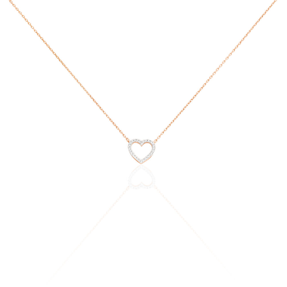 Collier Maude Or Rose Diamant - Colliers avec pierres Femme | Marc Orian