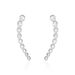 Boucles D'oreilles Grimpantes Zoiaae Argent Blanc Oxyde De Zirconium - Piercings d'oreilles Femme | Marc Orian