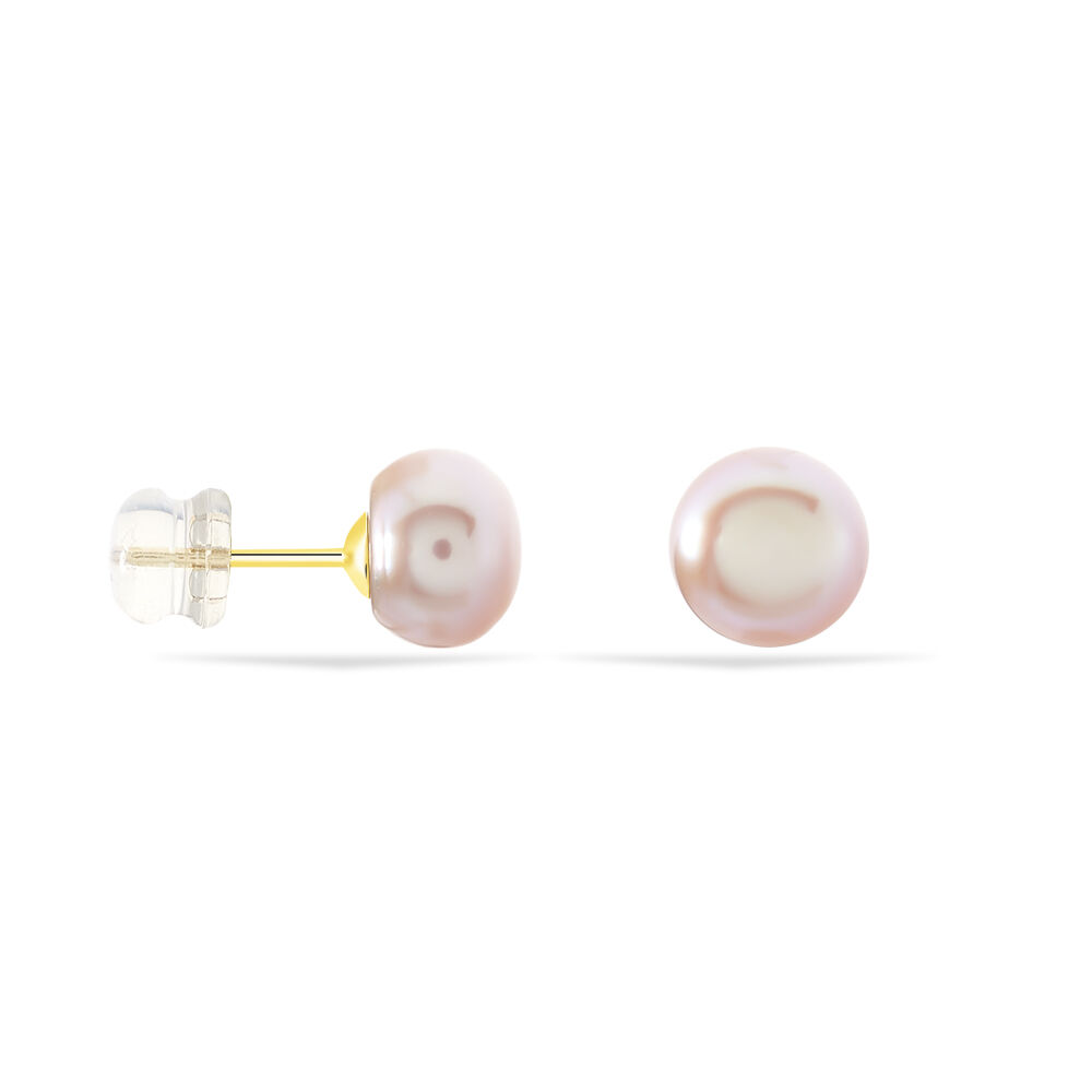 Boucles D'oreilles Puces Ursulina Or Jaune Perle De Culture - Boucles d'oreilles mariage Femme | Marc Orian