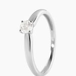 Bague Solitaire Flora Or Blanc Diamant - Solitaires Femme | Marc Orian