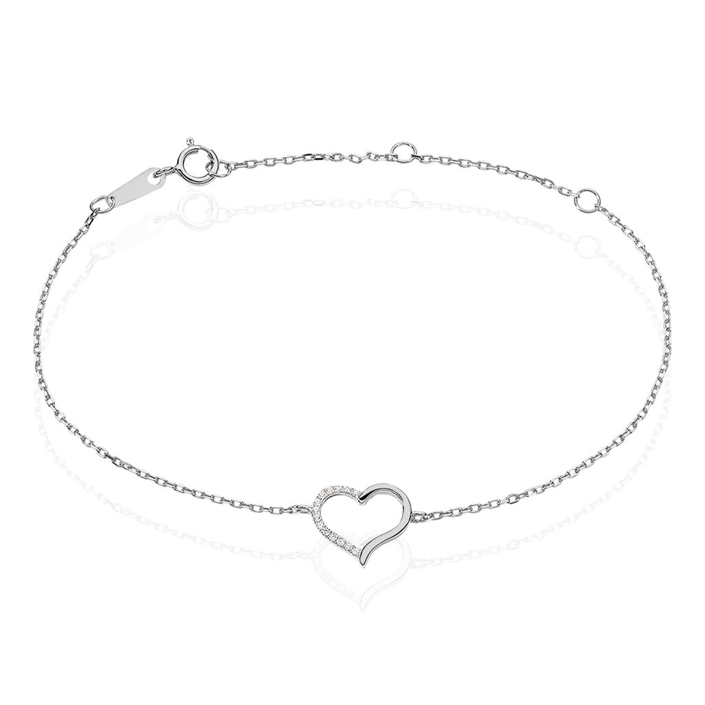 Bracelet Bertille Argent Blanc Oxyde De Zirconium - Bracelets chaînes Femme | Marc Orian