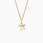 Pendentif Canice Argent Dor&eacute; A L'Or 750/1000 Oxyde De Zirconium - Pendentifs Femme | Marc Orian