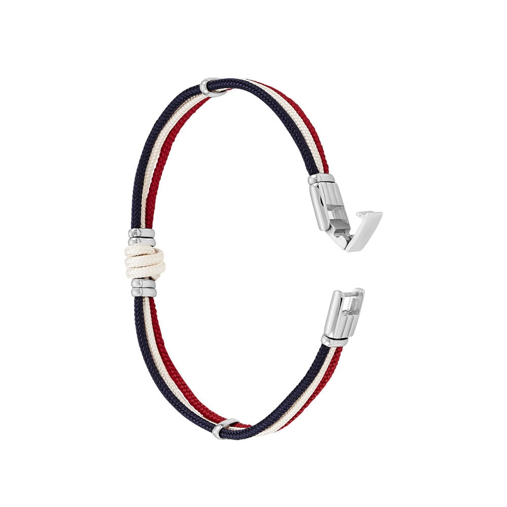 Bracelet Floryseae Acier Blanc - Bracelets cordons Homme | Marc Orian