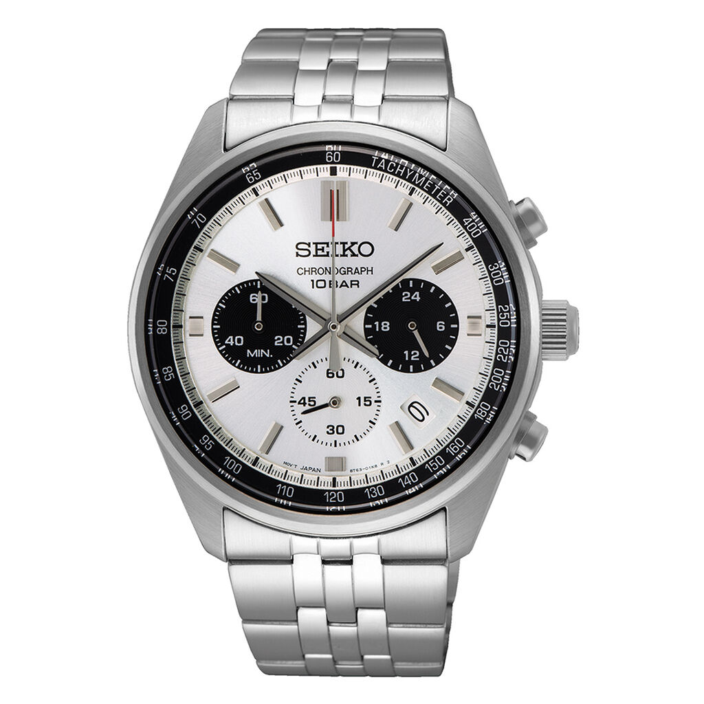 Montre Seiko Sport Bicolore Blanc / Noir - Montres étanches Homme | Marc Orian