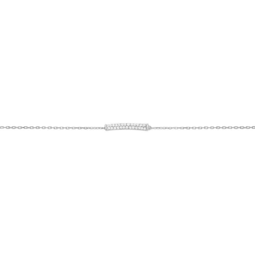 Bracelet Amani Or Blanc Diamant - Bracelets chaînes Femme | Marc Orian