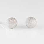 Boucles D'oreilles Puces Ayana Argent Blanc - Puces Femme | Marc Orian