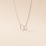 Collier Les Inseparables Argent Blanc - Colliers ras du cou Femme | Marc Orian