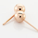 Boucles D'oreilles Puces Virgie Argent Rose - Puces Femme | Marc Orian