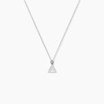 Boucles D'oreilles Puces Cubik Argent Blanc - Colliers fantaisie Femme | Marc Orian