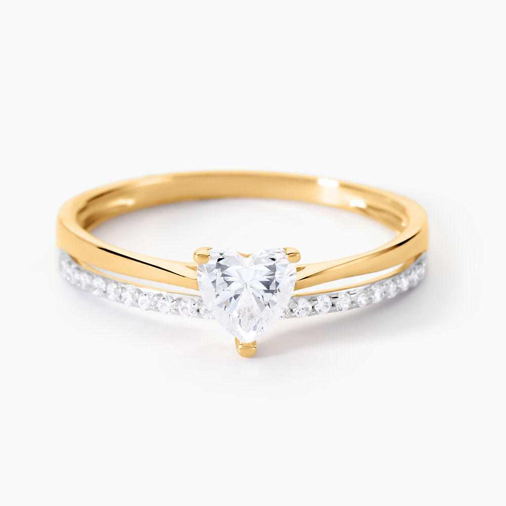 Bague Serafine Or Jaune Oxyde De Zirconium - Solitaires Femme | Marc Orian