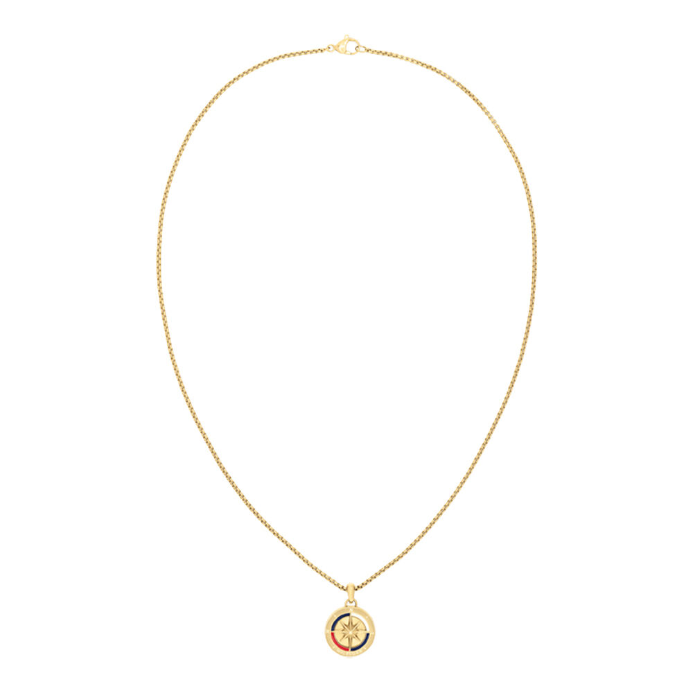 Collier Tommy Hilfiger Compass Acier Jaune - Colliers ete Homme | Marc Orian