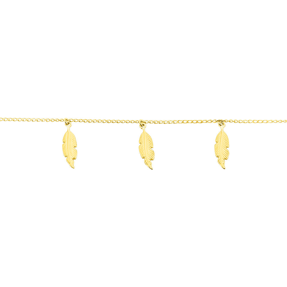 Bracelet Indian Nature Feuilles Or Jaune -  Femme | Marc Orian