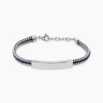 Bracelet Jourdan Joscelin Acier Argent&eacute; - Bracelets cordons Homme | Marc Orian