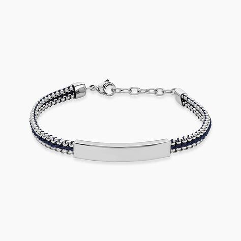 Bracelet Jourdan Joscelin Acier Argent&eacute; - Bracelets cordons Homme | Marc Orian