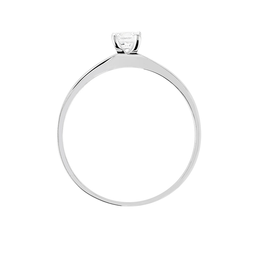 Bague Harem Or Blanc Oxyde De Zirconium - Bagues Solitaire Femme | Marc Orian