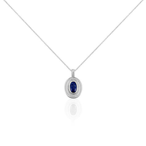Collier Takara Argent Blanc Lapis Lazuli - Colliers Femme | Marc Orian