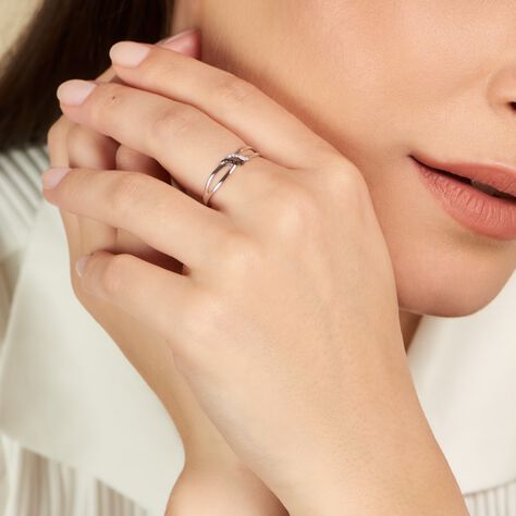 Bague Aline Or Blanc Diamant - Bagues Femme | Marc Orian