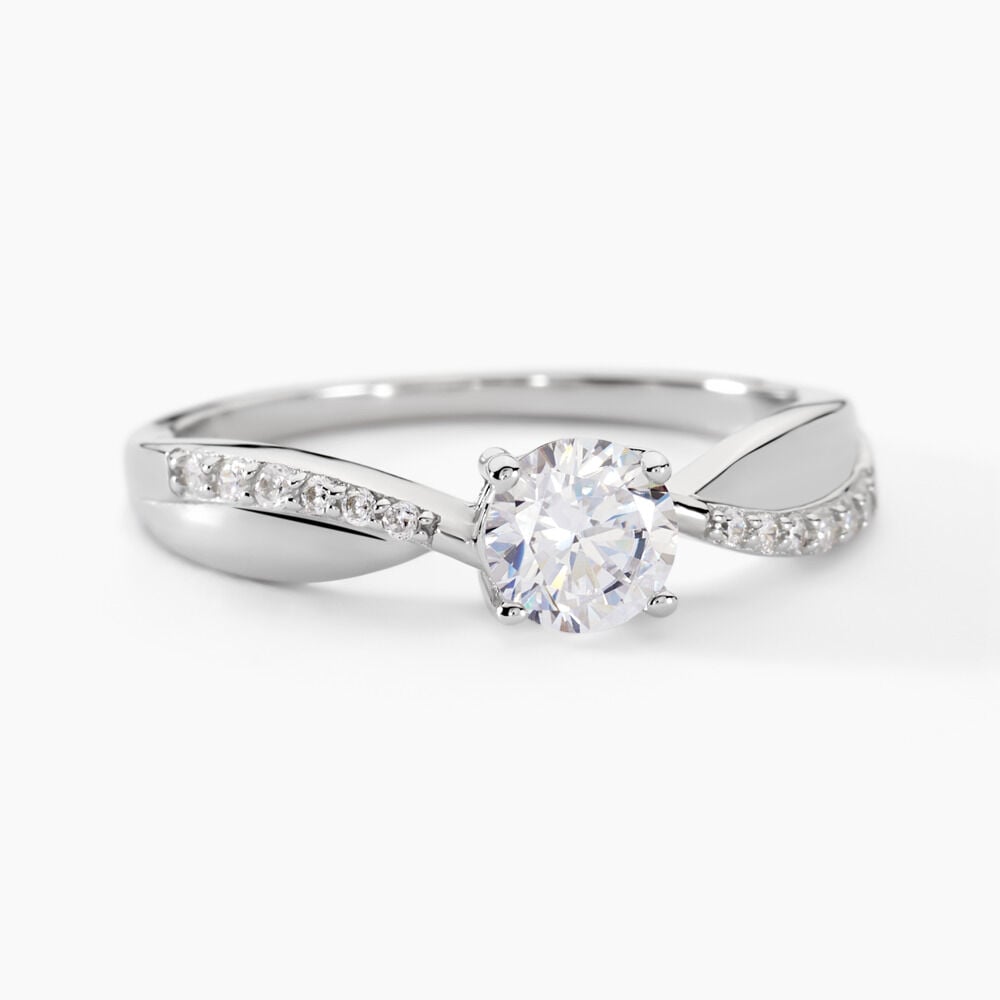 Bague Solitaire Doralicia Argent Blanc Oxyde De Zirconium - Bijoux fantaisie Femme | Marc Orian