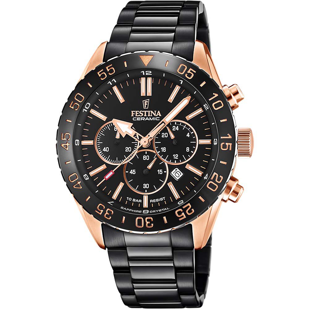 Montre Festina Ceramic Noir - Montres &eacute;tanches Homme | Marc Orian