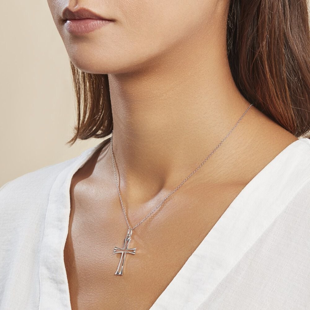Pendentif Romayssa Argent Blanc - Pendentifs Famille | Marc Orian