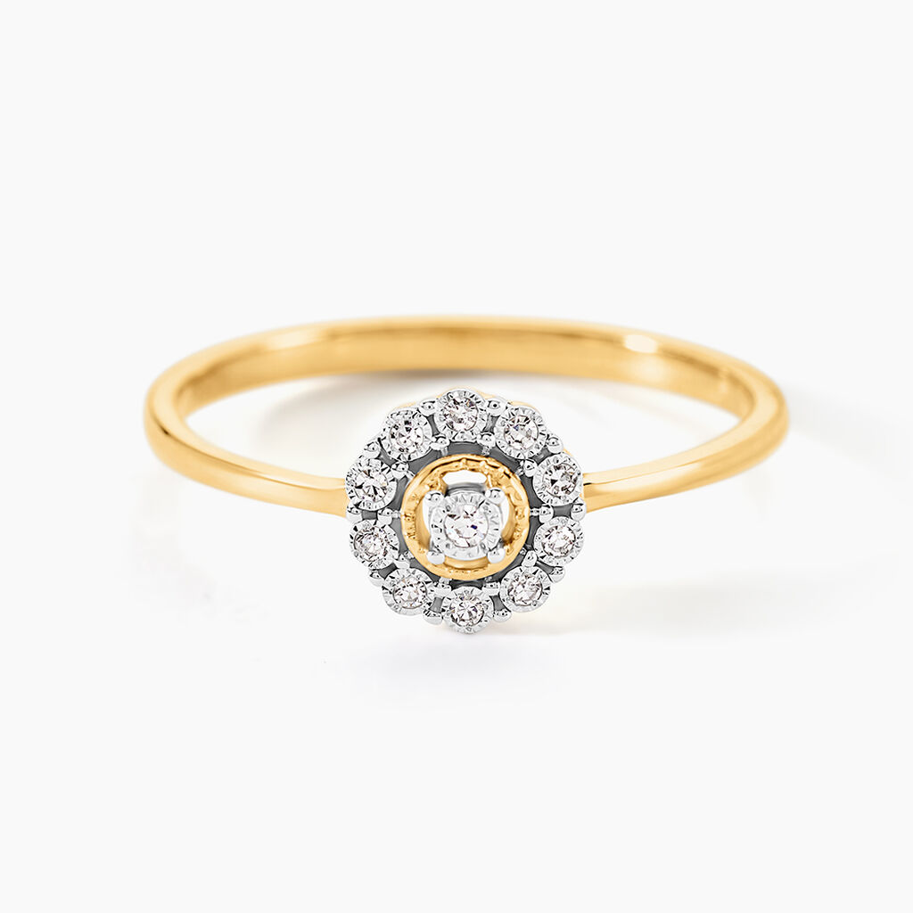 Bague Charletta Or Jaune Diamant - Parures de mariage Femme | Marc Orian