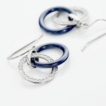 Boucles D'oreilles Pendantes Grizzel Argent Blanc C&eacute;ramique Oxyde - Pendantes Femme | Marc Orian