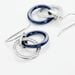 Boucles D'oreilles Pendantes Grizzel Argent Blanc Céramique Oxyde - Pendantes Femme | Marc Orian