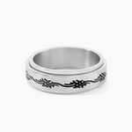 Bague Acier Blanc Lucas - Bijoux fantaisie Femme | Marc Orian