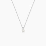Collier Alexandra Or Blanc Diamant - Colliers solitaires Femme | Marc Orian