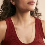 Cha&icirc;ne Ixia Maille Gourmette Diamantee Or Jaune - Chaines Famille | Marc Orian