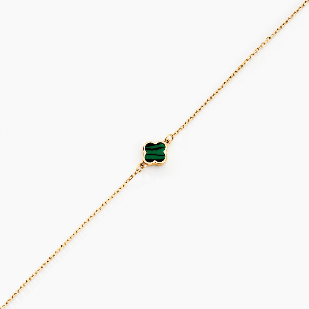 Bracelet Stellya Or Jaune Malachite - Bracelets chaînes Femme | Marc Orian
