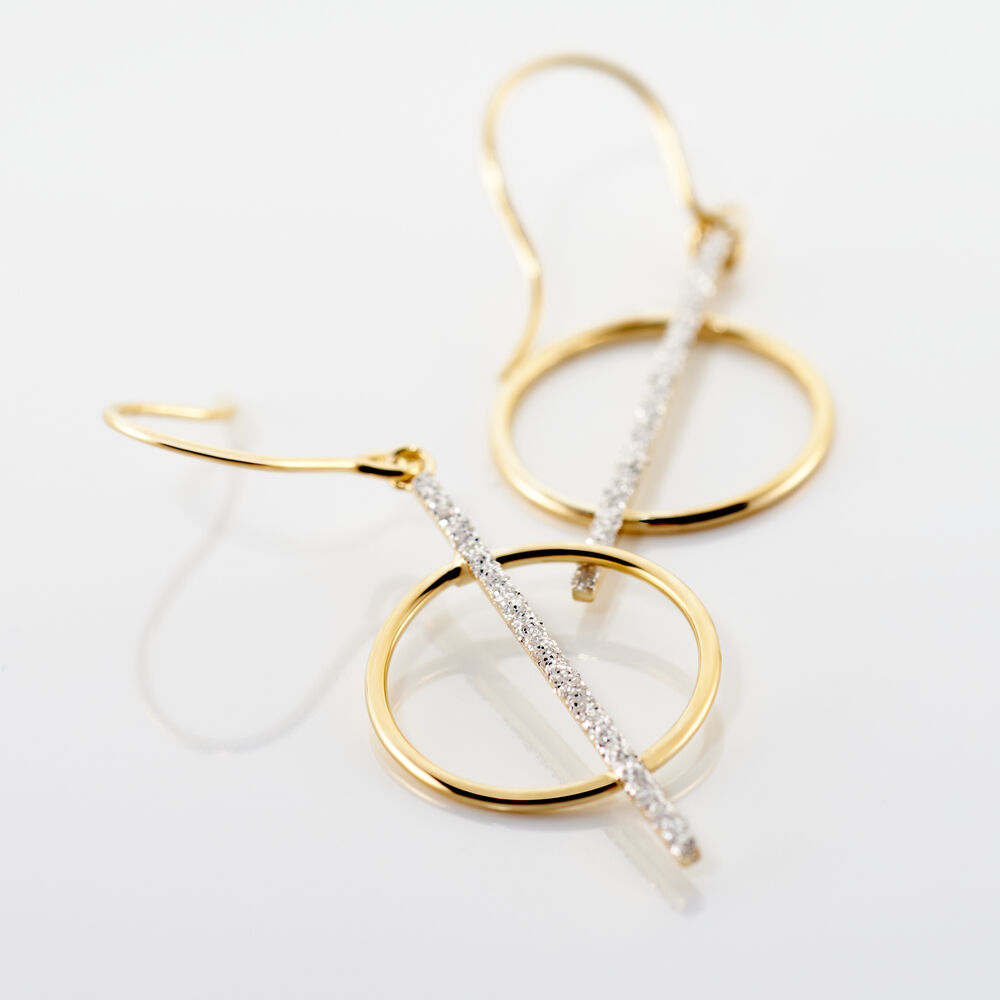 Boucles D'oreilles Pendantes Philberta Or Jaune - Pendantes Femme | Marc Orian