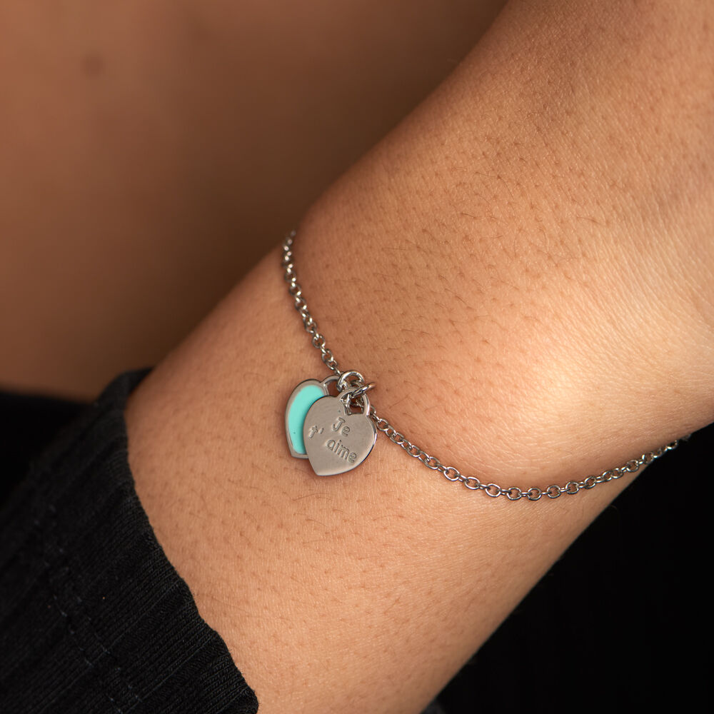 Bracelet Kalliopea Argent Blanc - Bracelets chaînes Femme | Marc Orian