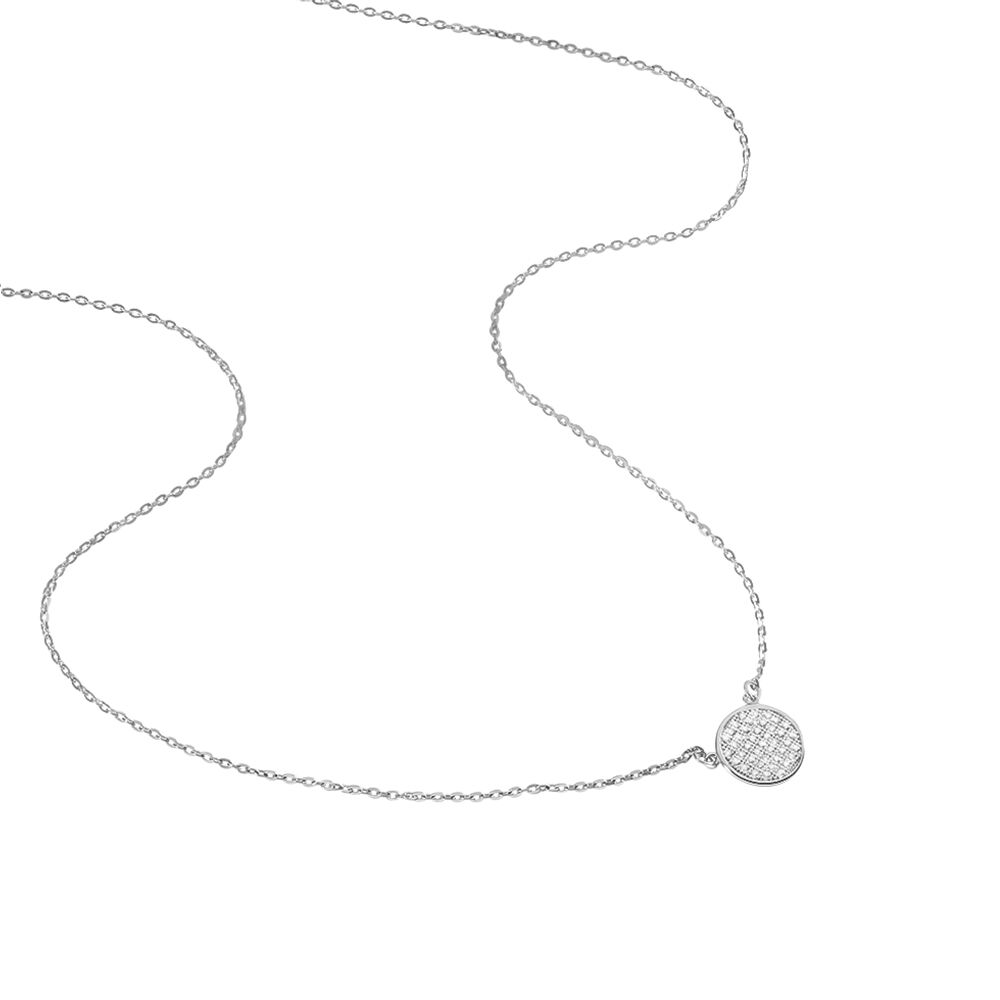 Collier Gisela Argent Blanc Oxyde De Zirconium - Colliers avec pierres Femme | Marc Orian