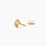Boucles D'Oreilles Puces Freyia Argent Dor&eacute; A L'Or 750/1000 - Puces Femme | Marc Orian