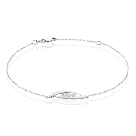 Bracelet Delphine Or Blanc Diamant - Bracelets cha&icirc;nes Femme | Marc Orian