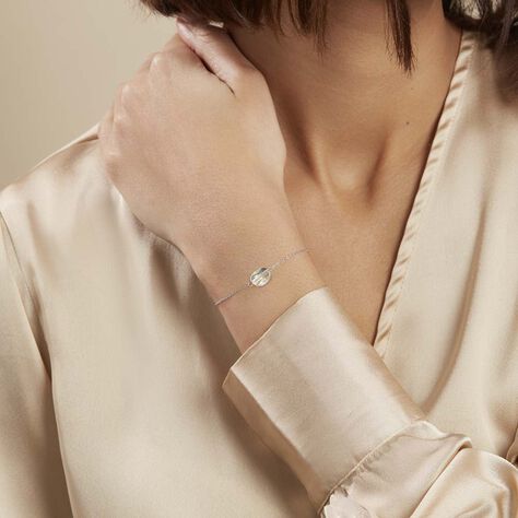 Bracelet Franz Argent Blanc Cristaux De Swarovski - Bracelets chaînes Femme | Marc Orian