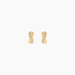 Boucles D'oreilles Izefia Rondes Or Jaune Oxyde De Zirconium - Cr&eacute;oles Femme | Marc Orian