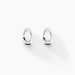 Boucles D'oreilles Puces Curve Argent Blanc - Puces Femme | Marc Orian