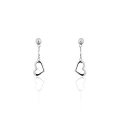 Boucles D'oreilles Pendantes Melanie Argent Blanc - Boucles d'oreilles Pendantes Femme | Marc Orian