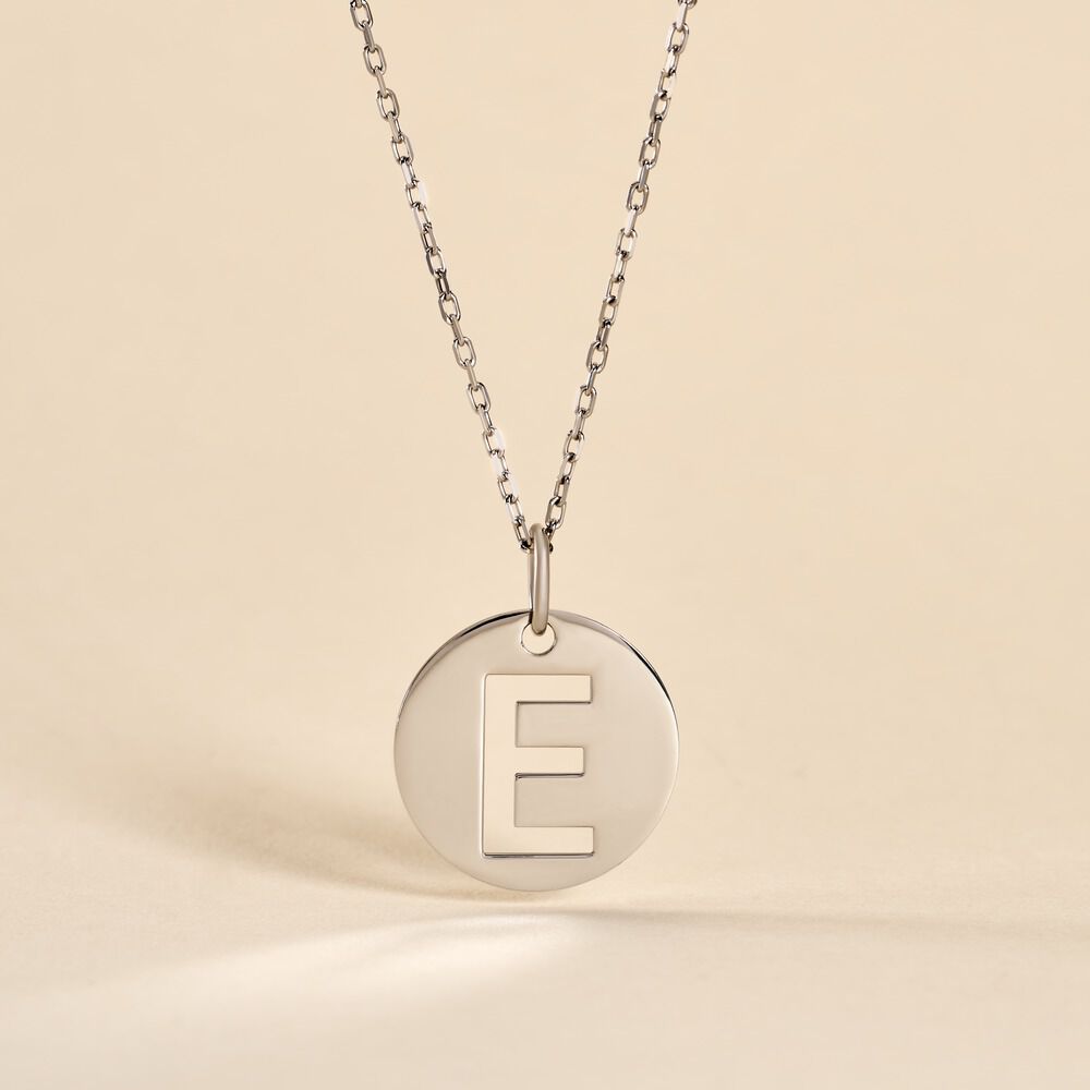 Pendentif Elio E Argent Blanc - Pendentifs Famille | Marc Orian