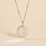Pendentif Elio E Argent Blanc - Bijoux fantaisie Famille | Marc Orian