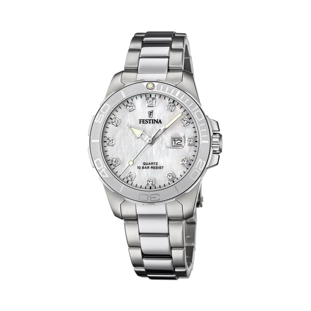 Montre Boyfriend Nacre Blanche - Montres étanches Femme | Marc Orian