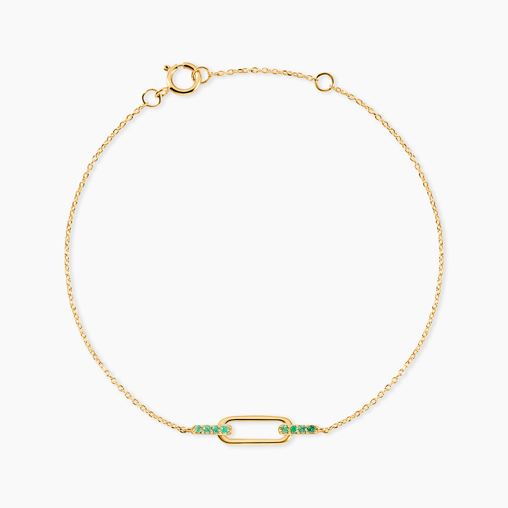 Collier Shalona Or Jaune Emeraude - Bracelets cha&icirc;nes Femme | Marc Orian