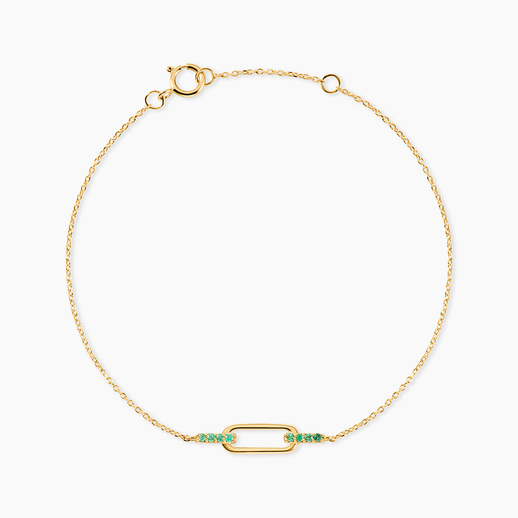 Collier Shalona Or Jaune Emeraude - Bracelets cha&icirc;nes Femme | Marc Orian