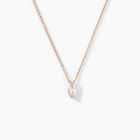 Collier Giulette Argent Rose Oxyde De Zirconium - Colliers avec pierres Femme | Marc Orian