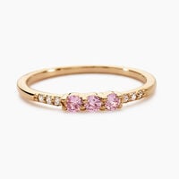Bague Isaline Plaque Or Jaune Oxyde De Zirconium