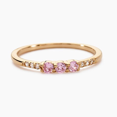 Bague Isaline Plaque Or Jaune Oxyde De Zirconium - Bagues fiançailles  | Marc Orian