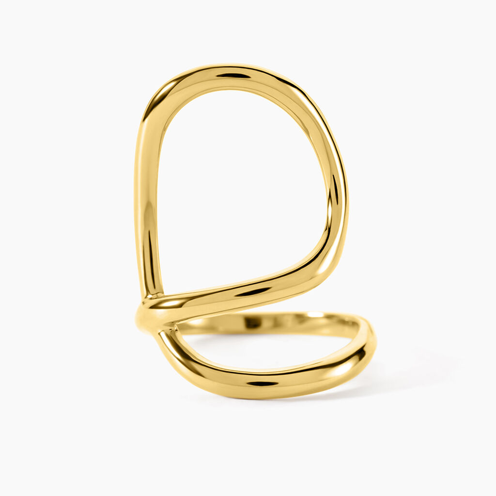 Bague Cherish Acier Jaune - Bijoux fantaisie Femme | Marc Orian