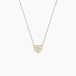 Collier Or Jaune Argent Blanc Oxyde De Zirconium - Colliers avec pierres Femme | Marc Orian